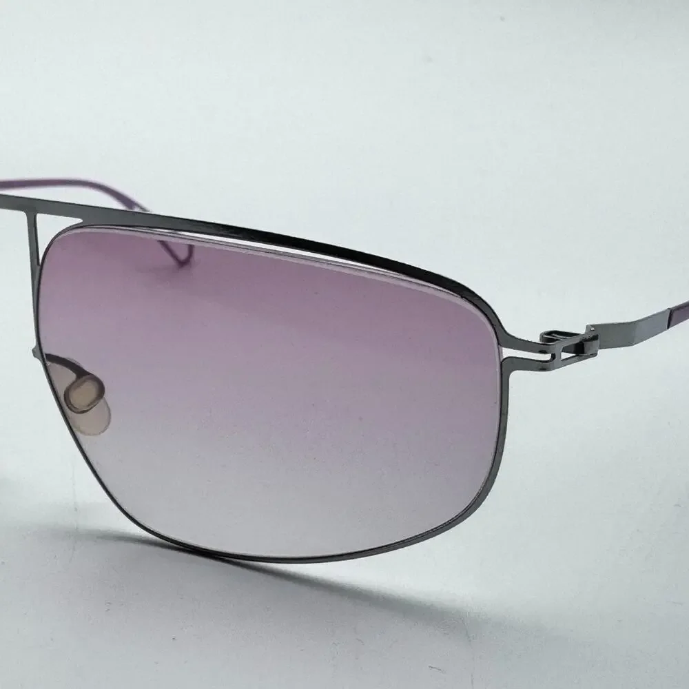 Mykita x Bernard Willhelm Sunglasses NAT C81 Col. 874 Chrome Aviator Frame 57mm